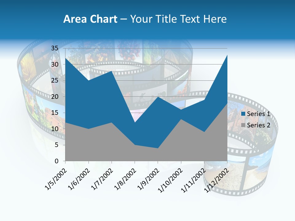 Roll Filmstrip Entertainment PowerPoint Template