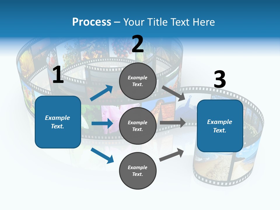 Roll Filmstrip Entertainment PowerPoint Template