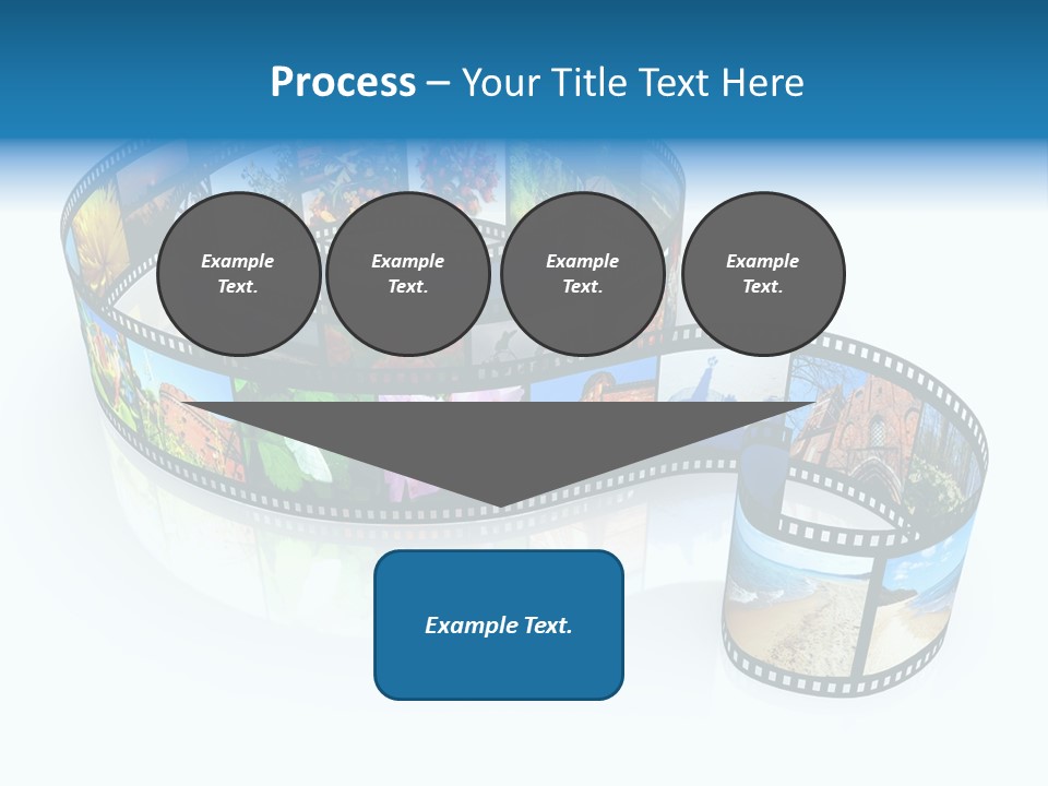 Roll Filmstrip Entertainment PowerPoint Template