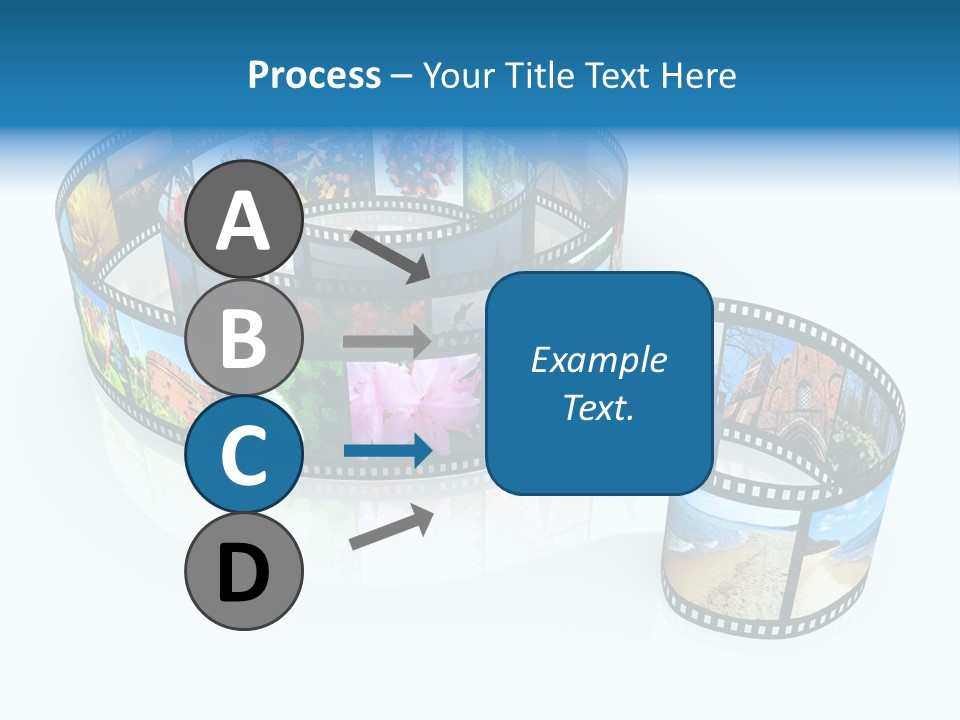 Roll Filmstrip Entertainment PowerPoint Template