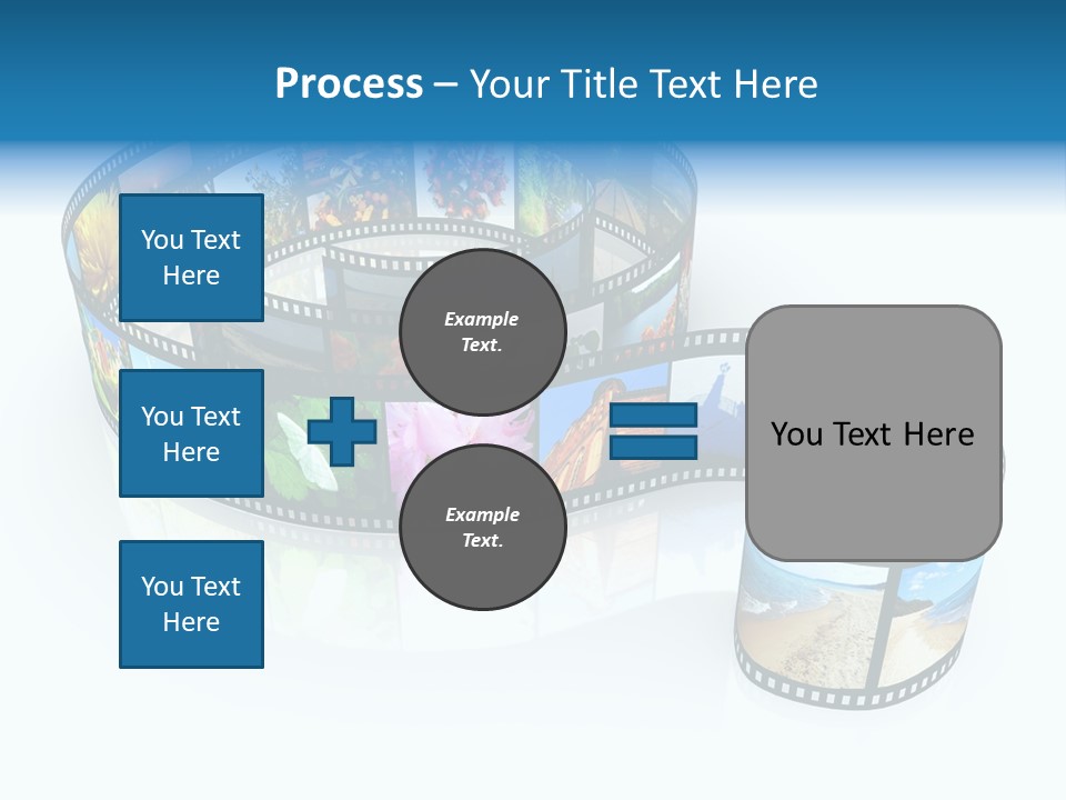 Roll Filmstrip Entertainment PowerPoint Template