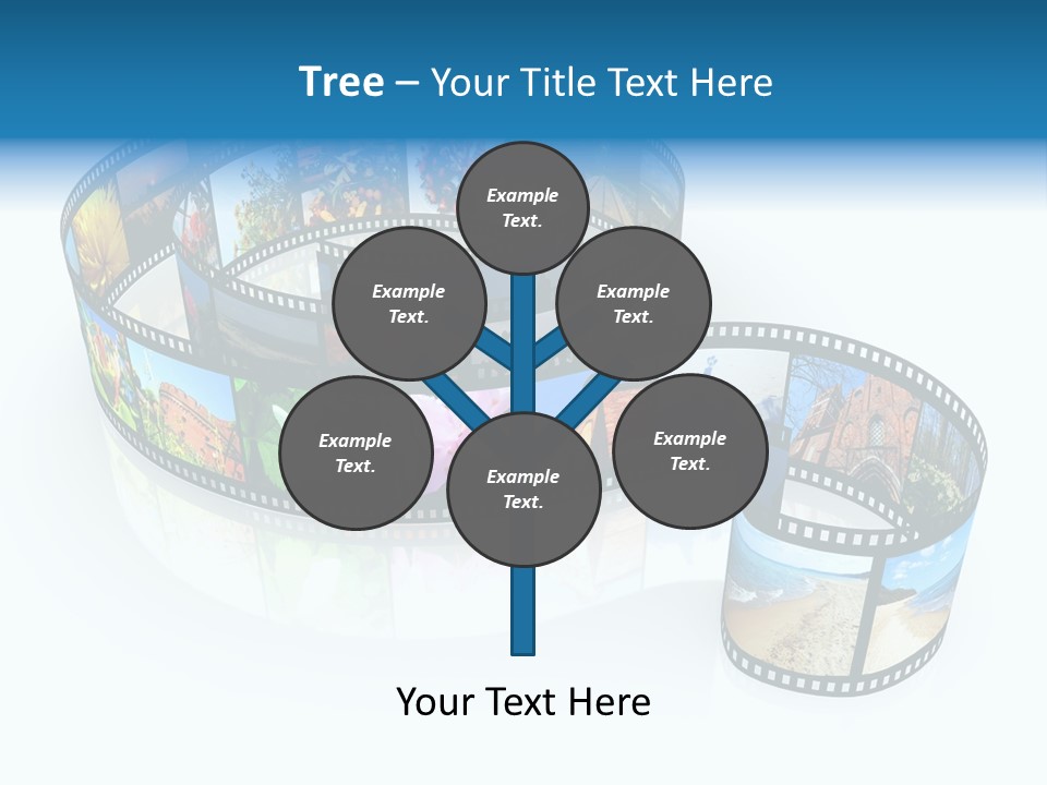 Roll Filmstrip Entertainment PowerPoint Template