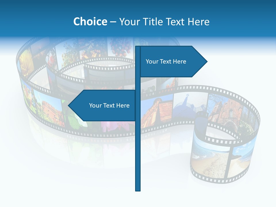 Roll Filmstrip Entertainment PowerPoint Template