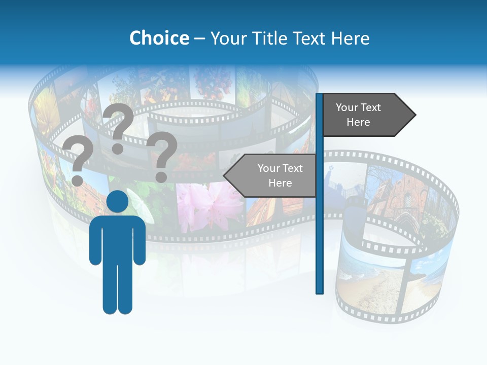 Roll Filmstrip Entertainment PowerPoint Template