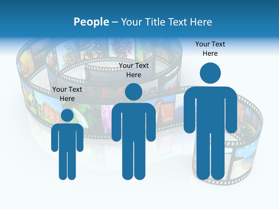 Roll Filmstrip Entertainment PowerPoint Template