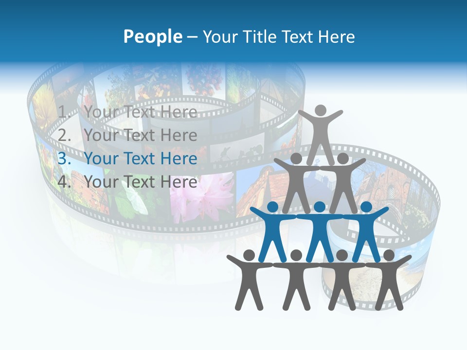 Roll Filmstrip Entertainment PowerPoint Template