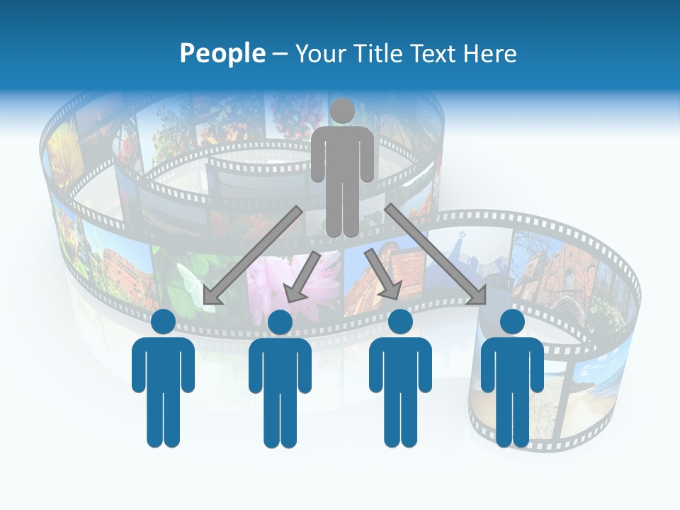 Roll Filmstrip Entertainment PowerPoint Template
