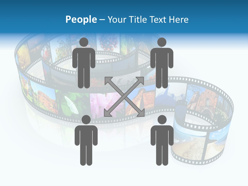 Roll Filmstrip Entertainment PowerPoint Template