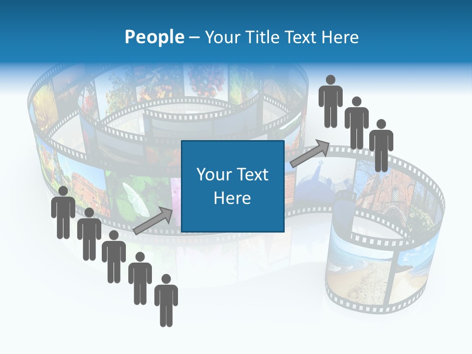 Roll Filmstrip Entertainment PowerPoint Template