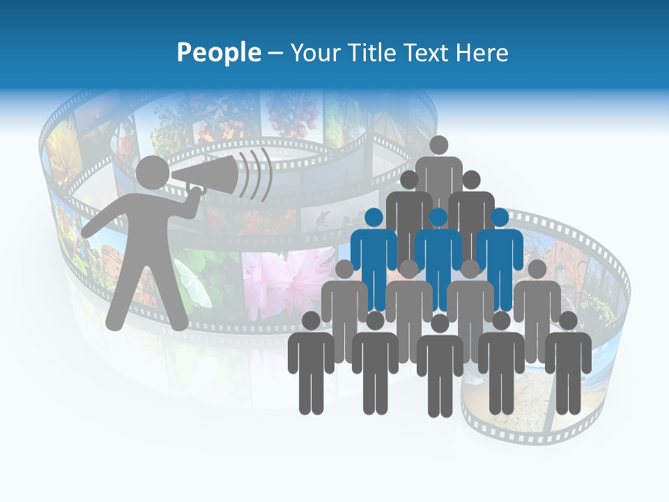 Roll Filmstrip Entertainment PowerPoint Template