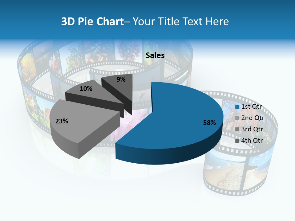 Roll Filmstrip Entertainment PowerPoint Template