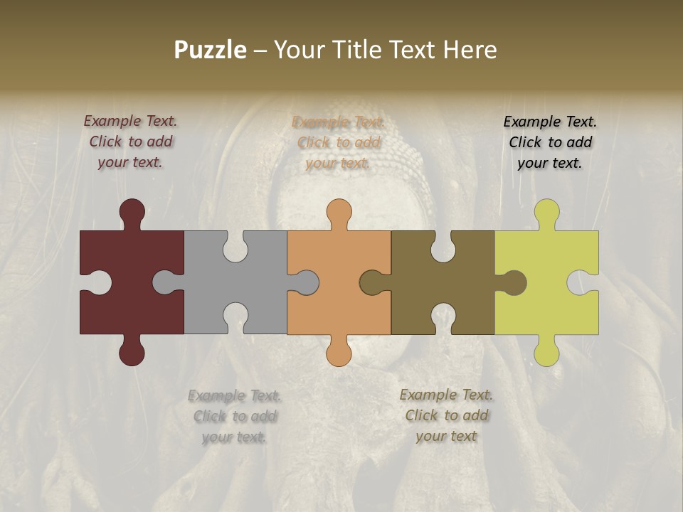 Meditation Temple Laos PowerPoint Template