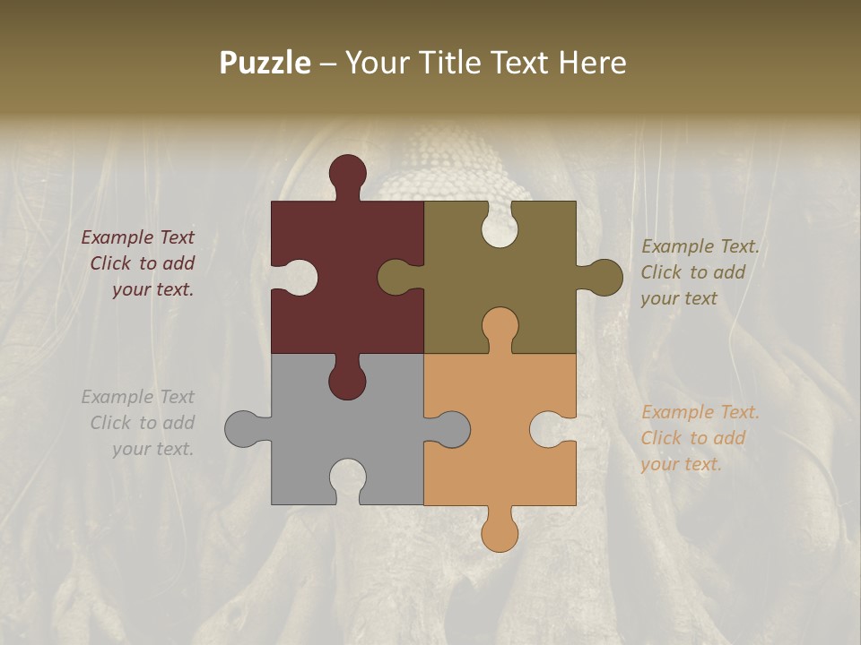 Meditation Temple Laos PowerPoint Template