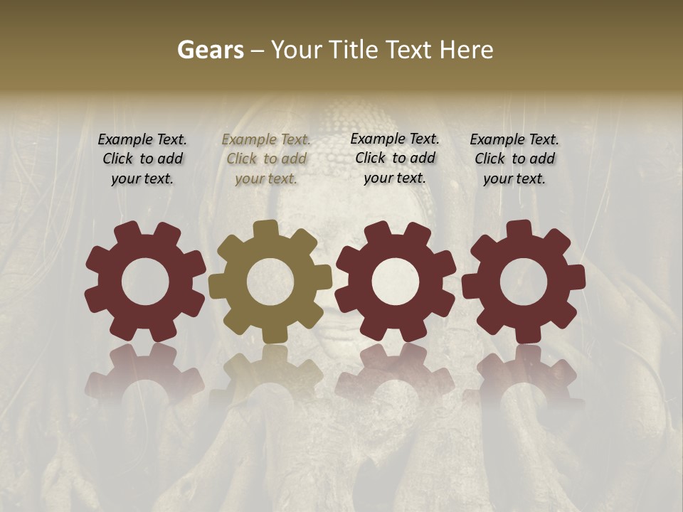 Meditation Temple Laos PowerPoint Template