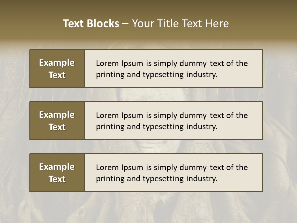 Meditation Temple Laos PowerPoint Template