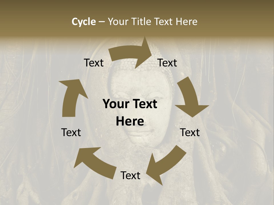 Meditation Temple Laos PowerPoint Template