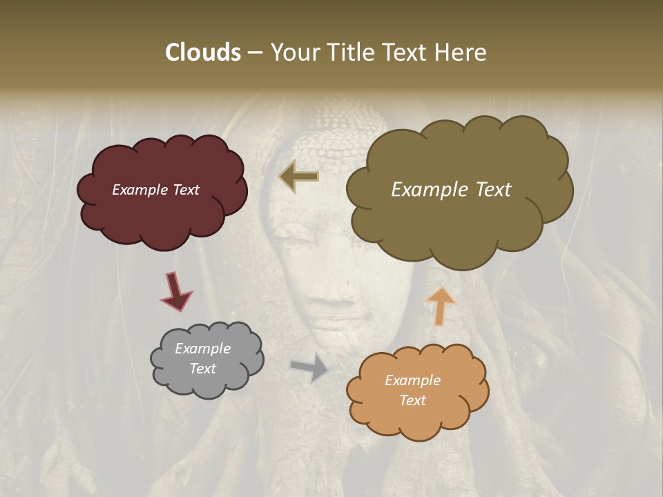 Meditation Temple Laos PowerPoint Template