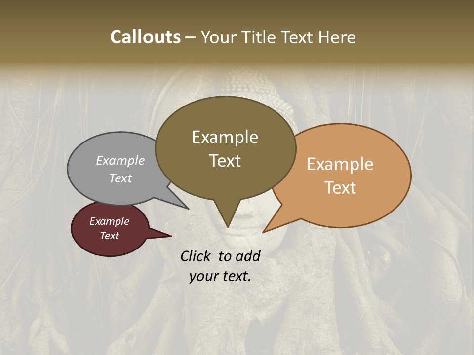 Meditation Temple Laos PowerPoint Template