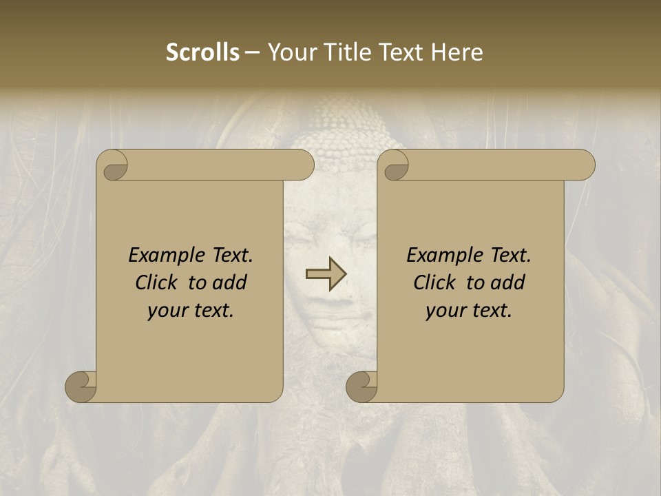 Meditation Temple Laos PowerPoint Template
