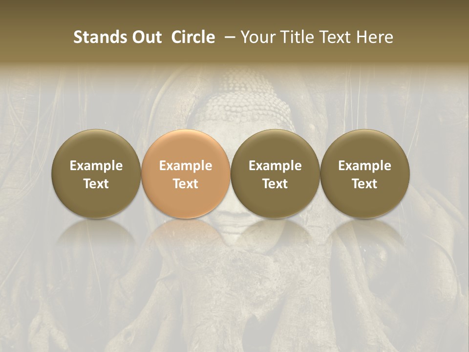 Meditation Temple Laos PowerPoint Template