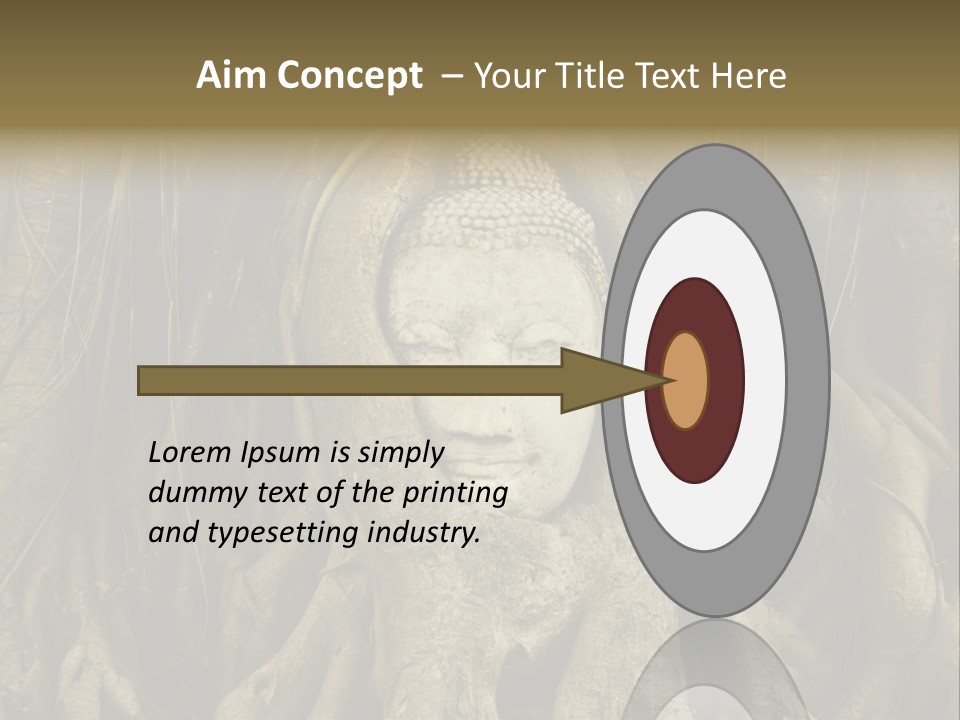 Meditation Temple Laos PowerPoint Template