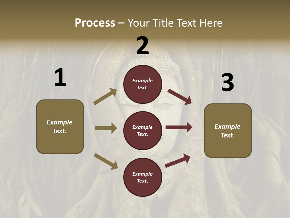 Meditation Temple Laos PowerPoint Template