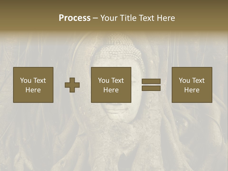 Meditation Temple Laos PowerPoint Template