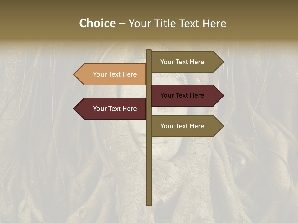 Meditation Temple Laos PowerPoint Template