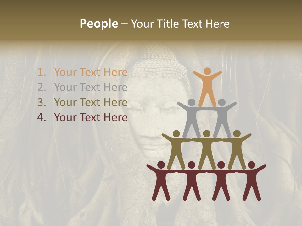 Meditation Temple Laos PowerPoint Template