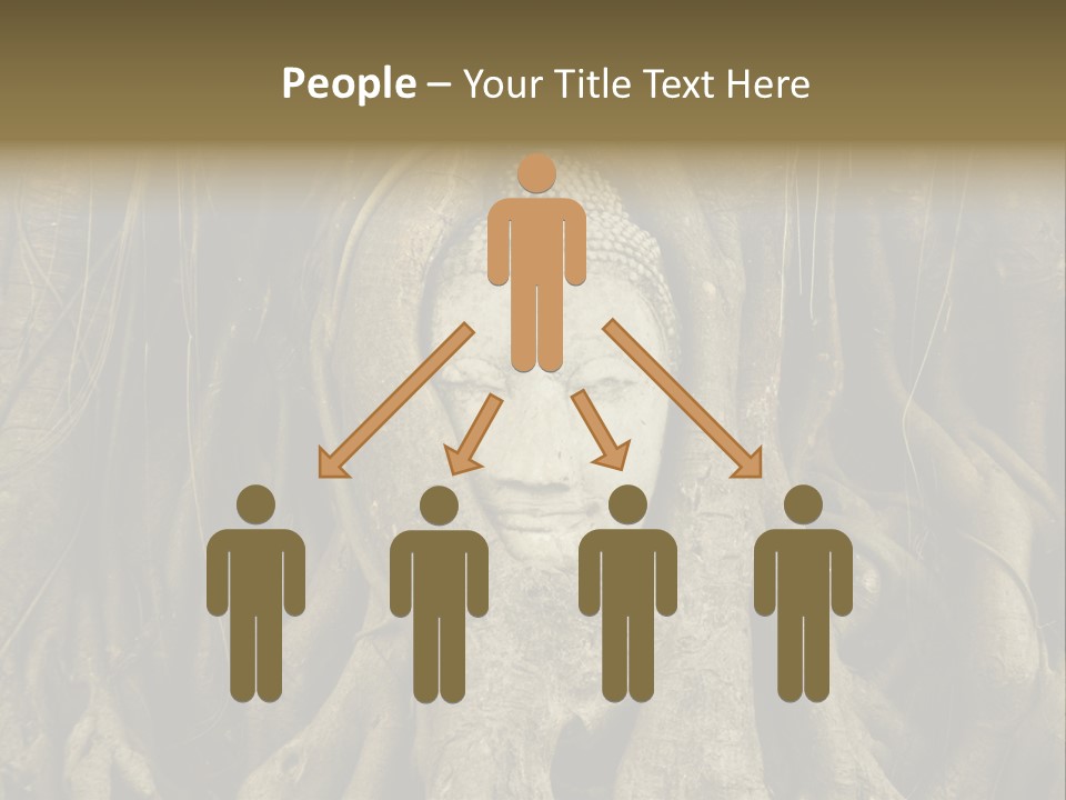 Meditation Temple Laos PowerPoint Template