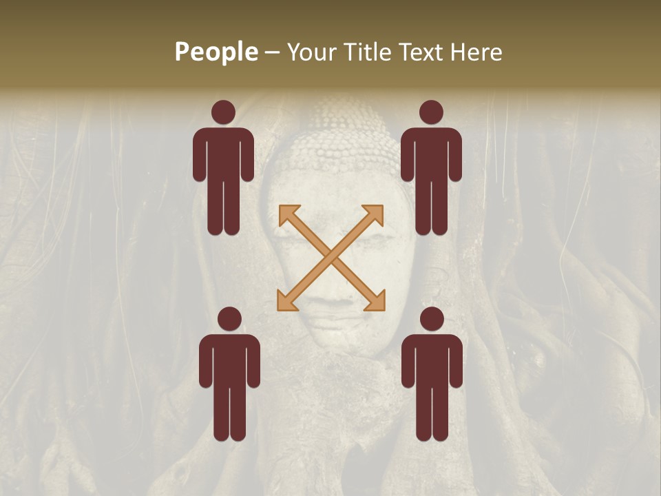 Meditation Temple Laos PowerPoint Template