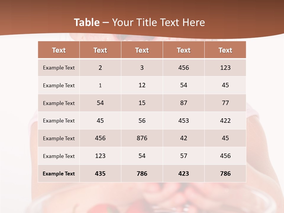 Vibrant Organic Eating PowerPoint Template