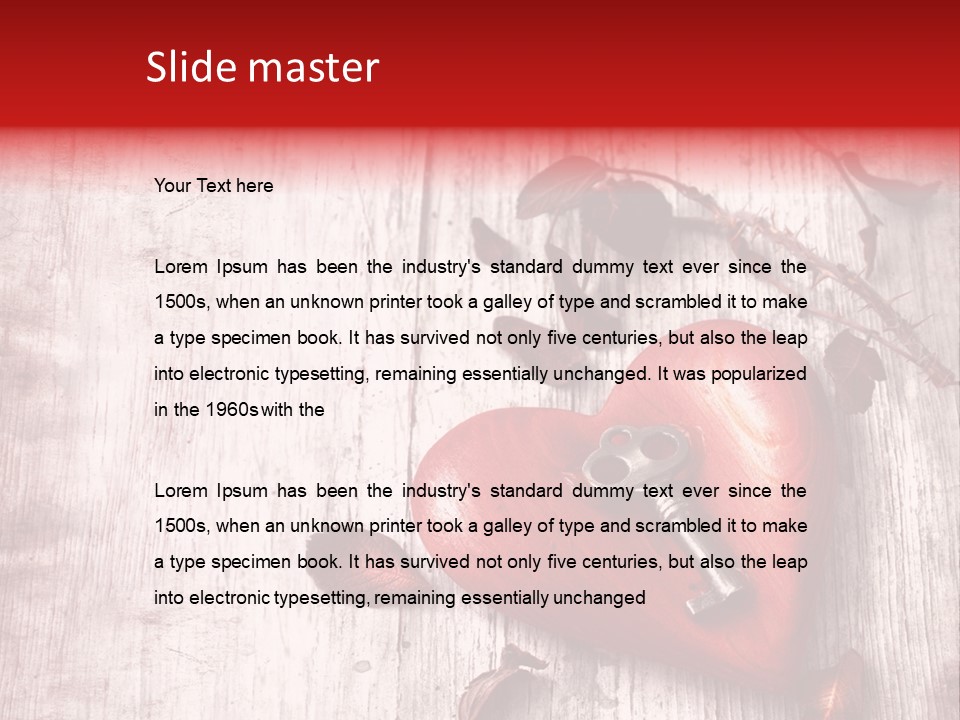 Emotion Metal Flower PowerPoint Template