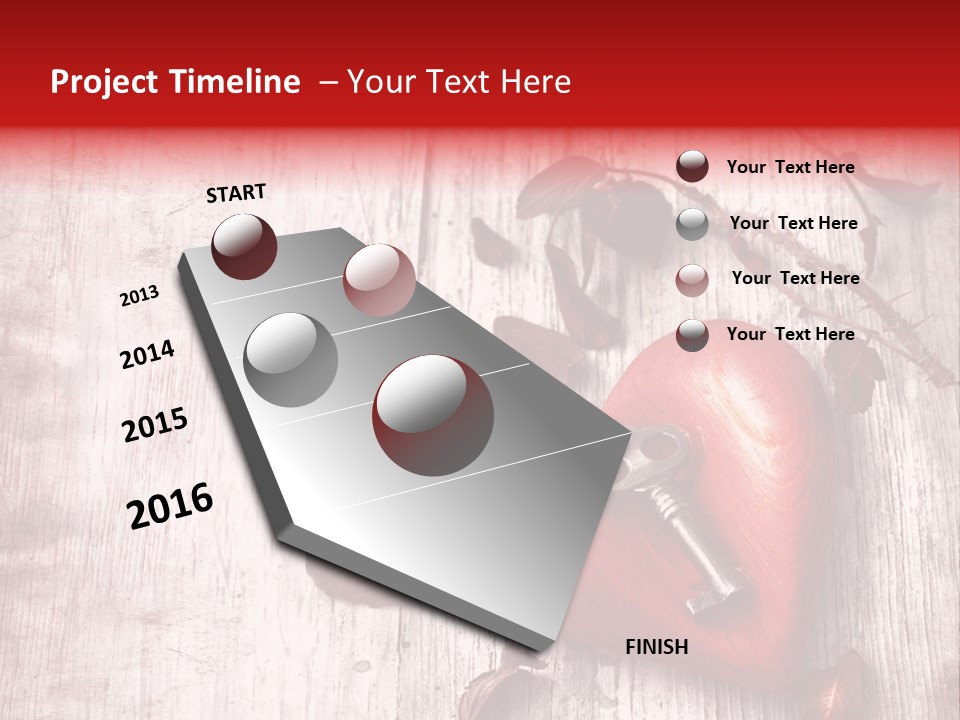 Emotion Metal Flower PowerPoint Template