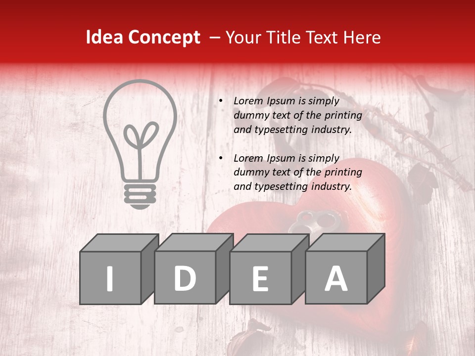 Emotion Metal Flower PowerPoint Template