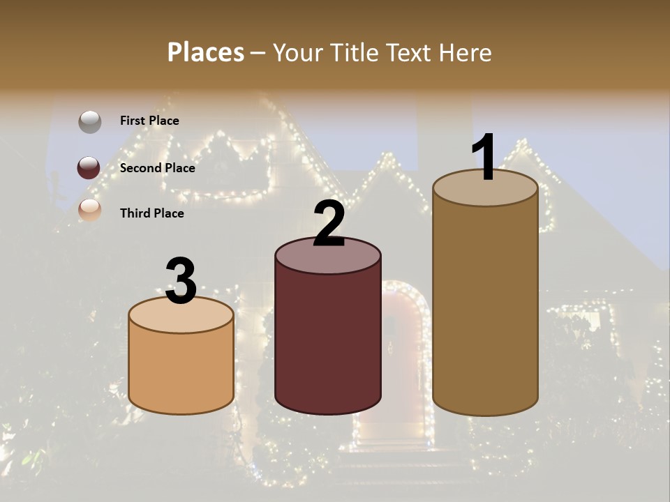 Glow Night December PowerPoint Template