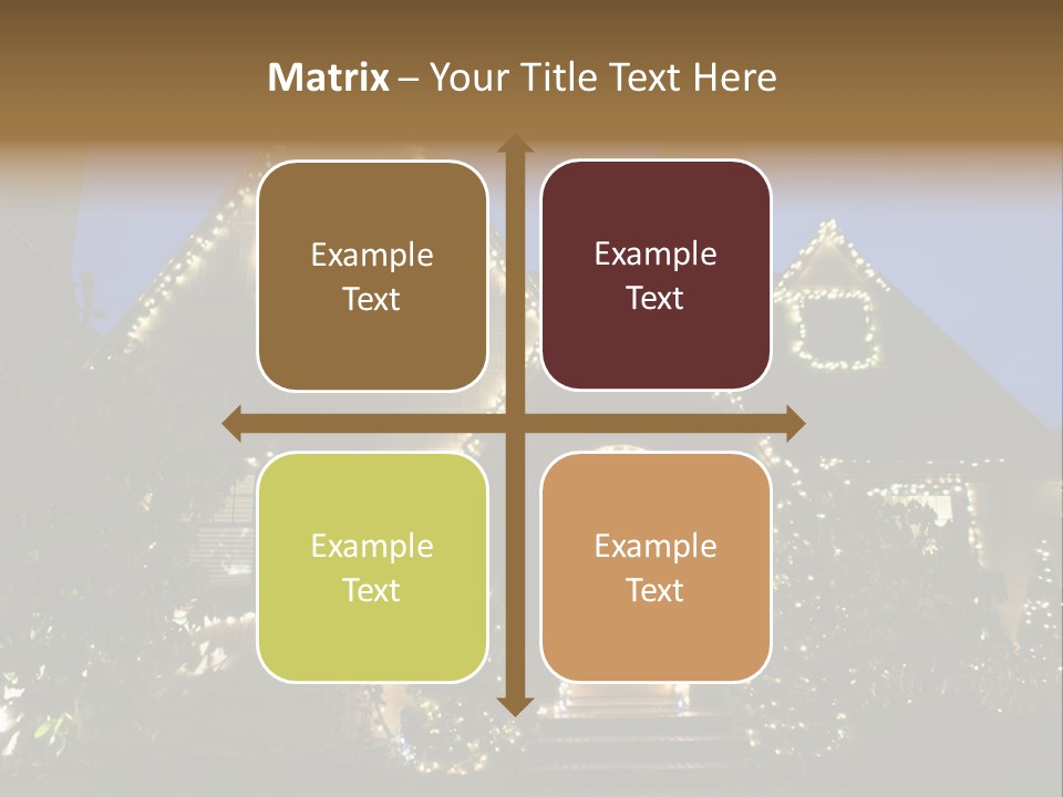 Glow Night December PowerPoint Template