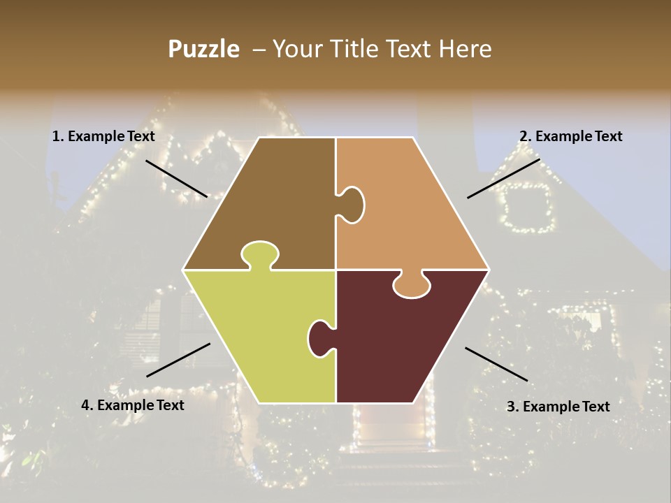 Glow Night December PowerPoint Template