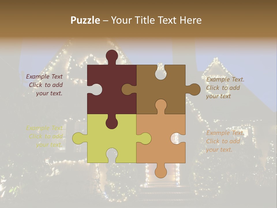 Glow Night December PowerPoint Template