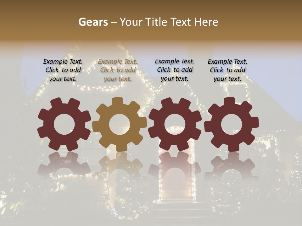 Glow Night December PowerPoint Template