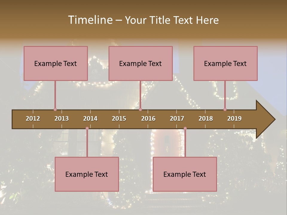 Glow Night December PowerPoint Template