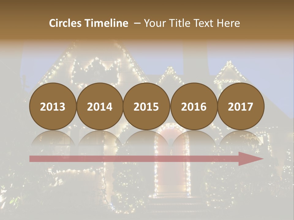 Glow Night December PowerPoint Template