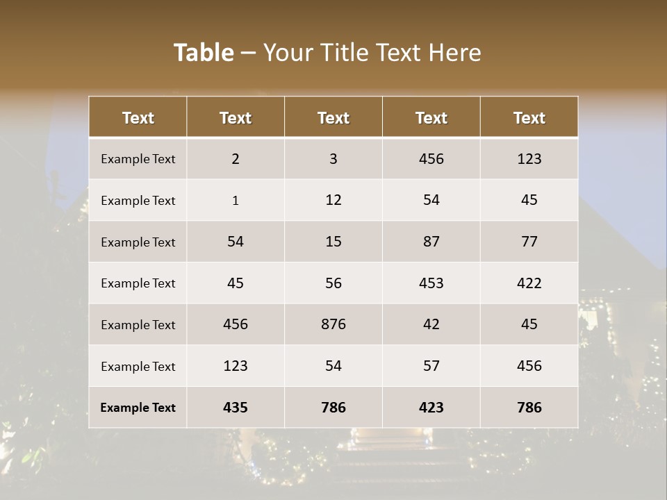 Glow Night December PowerPoint Template