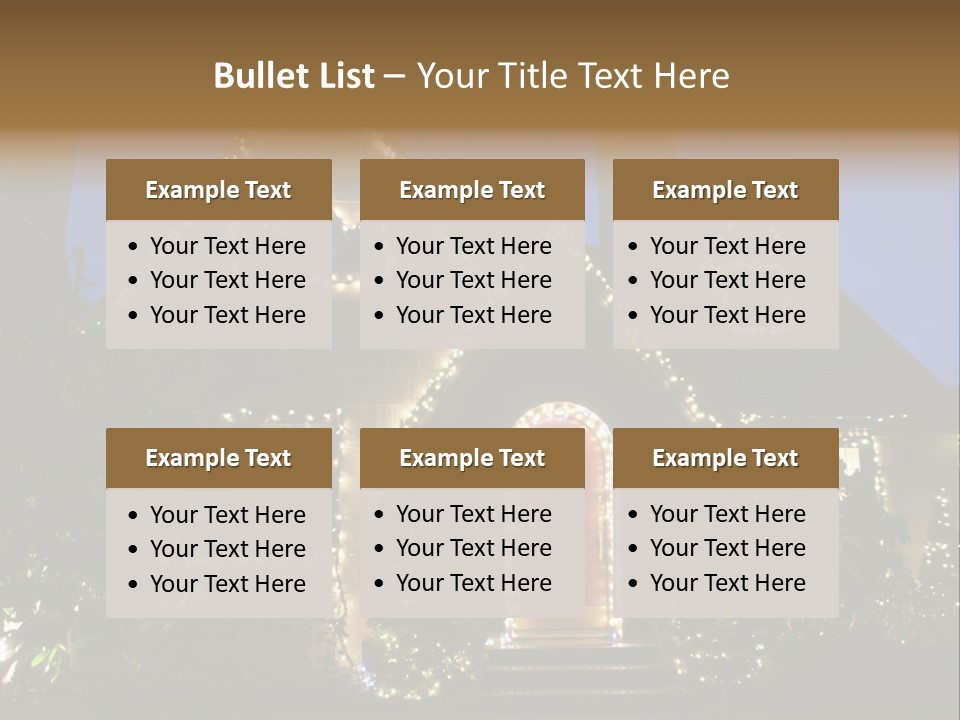 Glow Night December PowerPoint Template