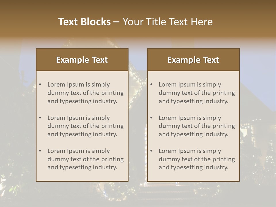 Glow Night December PowerPoint Template