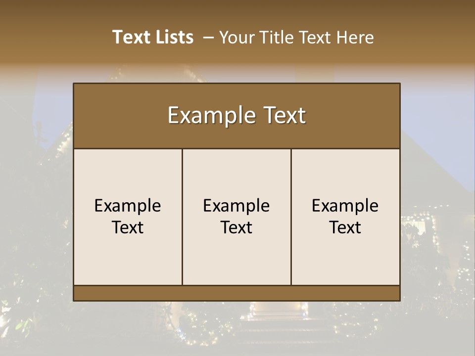 Glow Night December PowerPoint Template