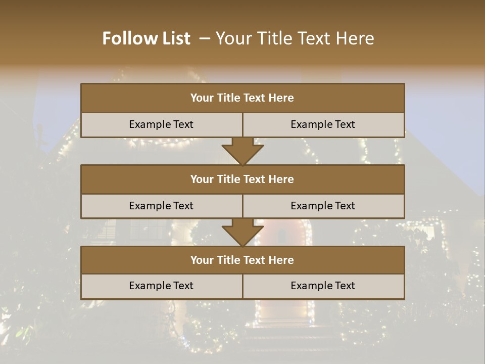 Glow Night December PowerPoint Template