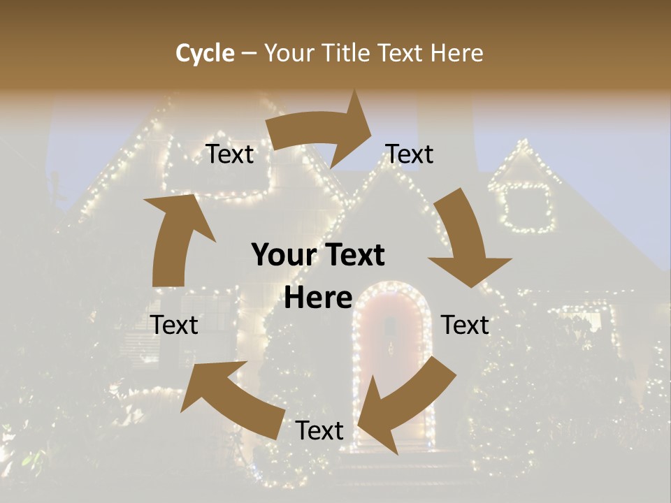 Glow Night December PowerPoint Template