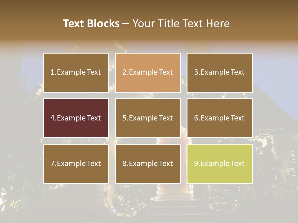 Glow Night December PowerPoint Template