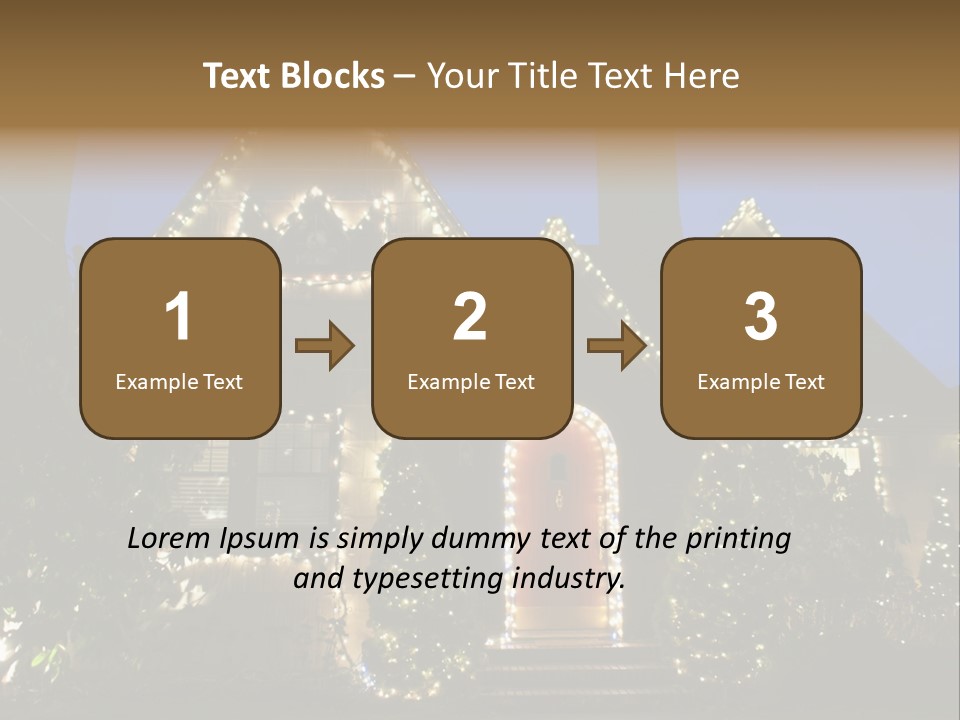 Glow Night December PowerPoint Template